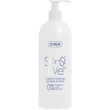 Ziaja Sensitive Skin krémový mycí gel pro citlivou pokožku 400 ml