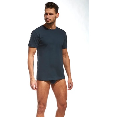 Cornette Комфортна мъжка тениска Authentic в черен цвят 202EH-29241-CZARNY - Черен, размер XL