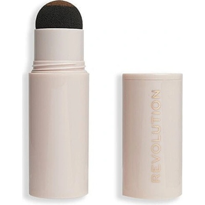 Makeup Revolution Púder na obočie so šablónou Brow Powder Stamp & Stencil Kit Dark Brown 0,65 g