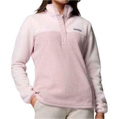 Columbia Дамски поларен пуловер Columbia Women's Benton Springs 1/2 Snap Pull Over II Fleece jumper - Mineral Pink / Powder Pink - размер XS (105-5261-1911)