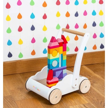 Le Toy Van Petilou Vozík s dúhovými kockami