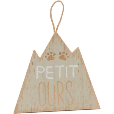 Amadeus Závěsná dekorace dřevěné hory 3 šedá