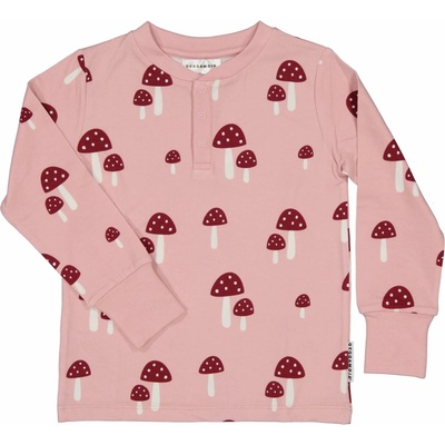 Bambusové dětské tričko s dlouhým rukávem Geggamojarůžové Pink Mushroom