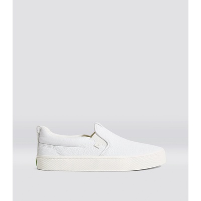 Cariuma Dámské volnočasové boty SLIP-ON White Premium Leather Sneaker