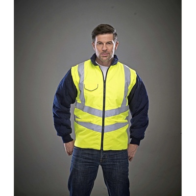 Yoko Hi-Vis bunda odolná vůči detektoru kovu a skeneru HVW703 Hi-Vis Yellow