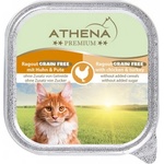 Athena - Беззърнено рагу за израснали котки с пиле и пуйка 100 гр