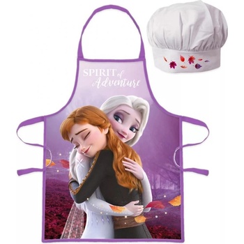 Euroswan zástera s kuchárskou čiapkou Ľadové kráľovstvo Frozen motív Spirit of Adventure