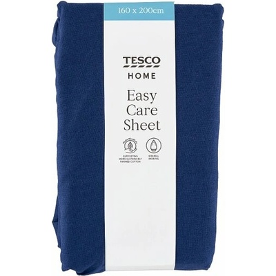 Tesco Home Easy Care Dark Blue plachta 160x200