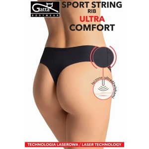 Gatta Bodywear Рипсени дамски прашки в черен цвят rib ultra comfortmodel3511 sale - , размер m