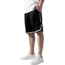 Urban Classics stripes Mesh shorts blkblkwht