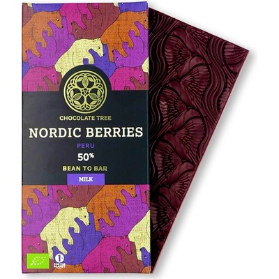 Chocolate Tree 50% mléčná Nordis Berries milk Bio 70 g