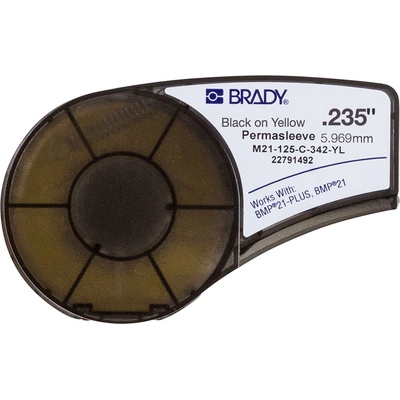 Brady M21-125-C-342-YL / 139750, PermaSleeve Термоусаждаема полиолефинова маншета, 6.00 mm x 2.10 m (139750)