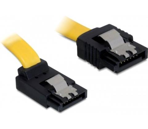Delock 30 cm žltý 82804