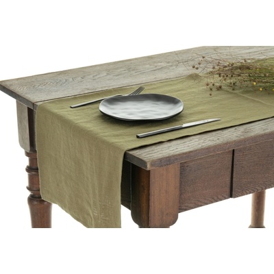 Tom Linen stolný bežec Martini Olive 40x140