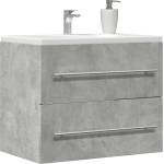 vidaXL Долен шкаф за мивка бетонно сив 60x38, 5x48 см инженерно дърво (856224)