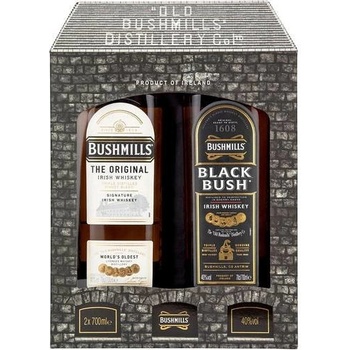 Bushmills Original a Bushmills Black Bush 40% 2 x 0,7 l (karton)