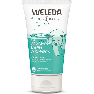 Weleda 2 v 1 sprchový krém a šampon Čarovná máta 150 ml – Zboží Mobilmania