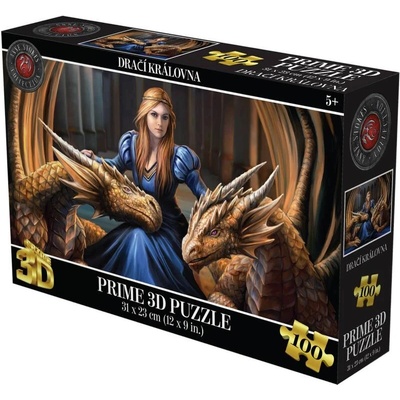 Prime 3D puzzle Dračí královna 31x23cm 100 ks holografické