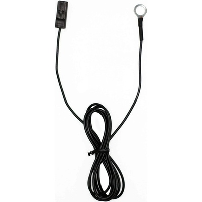 Kabel černý zemnící k monitorovacímu zařízení pro elektrický ohradník - 300 cm