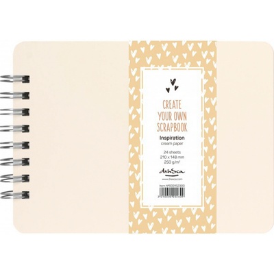 draSca Scrapbook - Inspiration Album Wire 210x148mm Cream (24 listů - 250g/m2)
