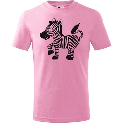 T-ričko Zebra detské tričko Limetková Čierna