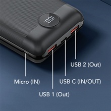 Veger S20 20000mAh PD22,5W QC 3.0 černá