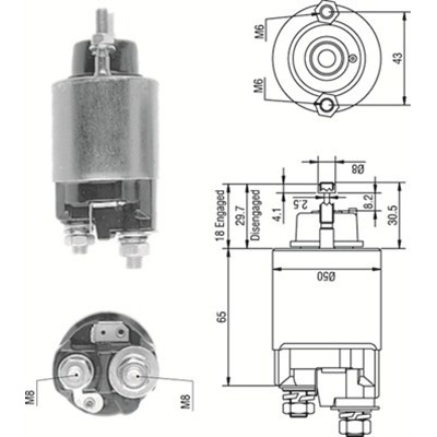 MAGNETI MARELLI Elektromagnetický spínač pre štartér 940113050233