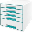 Leitz Wow Cube box 5 zásuviek biely / ľadovo modrý