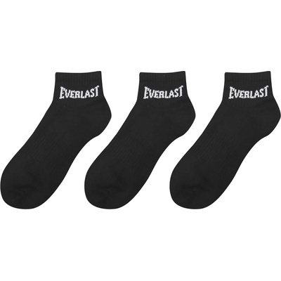Everlast Дамски чорапи Everlast Quarter Sock 3 Pack Ladies - Black