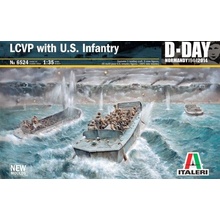 Italeri Model Kit loď 6524 LCVP with US INFANTRY 1:35