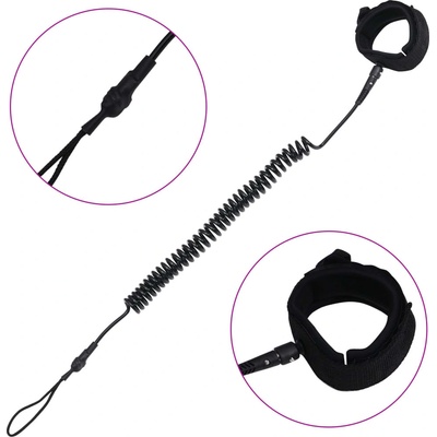 shumee Bezpečnostná šnúra na paddleboard SUP 25 cm