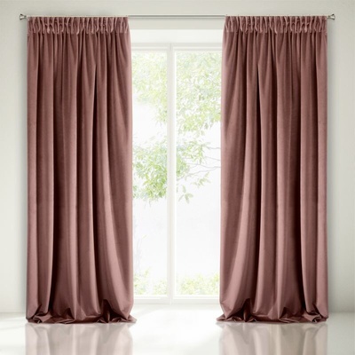 Eurofirany Zatemňovací závěs RIA růžová temná Velvet 140x270 cm