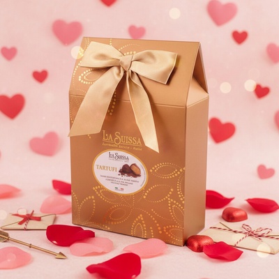 La Suissa Tartufi Assortiti italské čokoládové lanýže v elegantním dárkovém balení 150 g