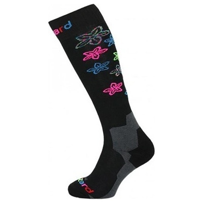 Blizzard lyžařské ponožky Viva Flowers ski socks black/flowers