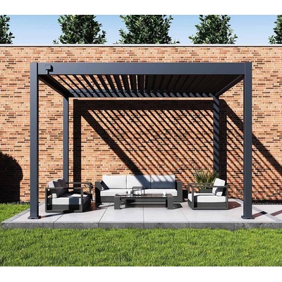Paragon Outdoor Grand Tuscan 1012 hliníková pergola, antracit 310 x 370 x 256 cm ST01110