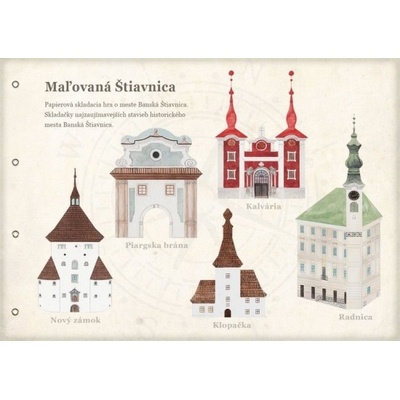 Maľovaná Štiavnica 3D papierové skladačky o meste Banská Štiavnica