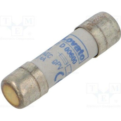 LOVATO ELECTRIC FE01D00600 Pojistka: tavná; 6A; 1kVDC; gPV; 10x38mm