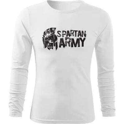 DRAGOWA FIT-T Тениска с дълъг ръкав Ariston, бяла, 160 г/м2 (8380)