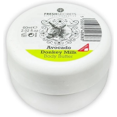 Madis Fresh Secrets Body Butter with Donkey Milk & Avocado telové maslo s oslím mliekom a avokádom 60 ml