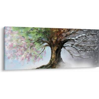 Obraz - Strom čtyř ročních období, jednodílný 120x50 cm