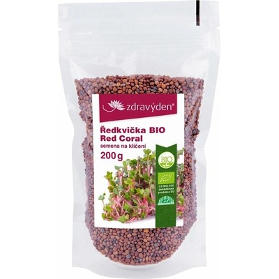 Zdravý den Reďkovka Red Coral BIO semená na klíčenie 200 g