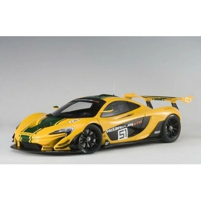 AUTOart McLaren P1 GTR žltá so zelenými pruhmi 2015 1:18