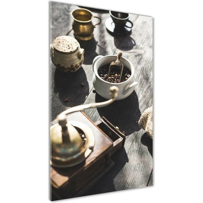 Vertikálny foto obraz sklenený Mlynček na kávu 50x100 cm