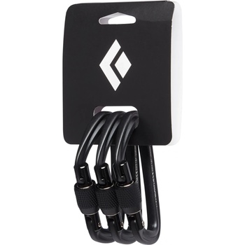 Black Diamond Винтов карабинер Black diamond Hotforge Screwgate 3 Pack Screwgate carabiner - Black - размер One Size (322-0183-0111)