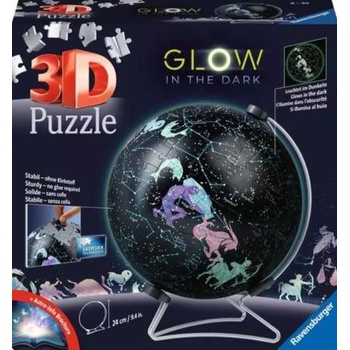 RAVENSBURGER 3D Svítící puzzleball Hvězdný globus 190 ks