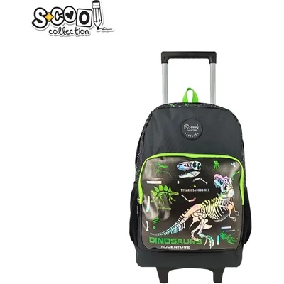 S-Cool Ученическа раница scool на колелца dinosaurs
