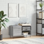 vidaXL Шкаф за винилови плочи сив сонома 85x38x48 см инженерно дърво (831706)