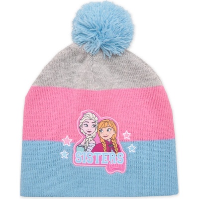 Dětská zimní čepice DISNEY 52395363 FROZEN modrá bambule