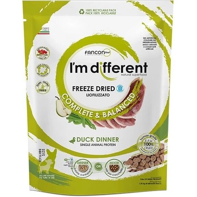I´M DIFFERENT Duck DINNER mrazem sušené raw s kachnou 397 g