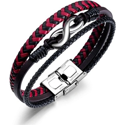 Titan Jewerly pánský ocelový náramek Love Red Červený PH1327